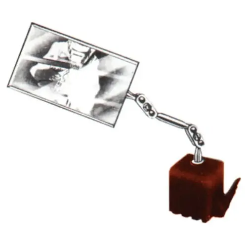 Heavy Duty Inspection Mirror, 2-1/8 in x 3-1/2 in, All-Angle Ball Joint Handle Heavy Duty Inspection Mirror, 2-1/8 in x 3-1/2 in, All-Angle Ball Joint Handle