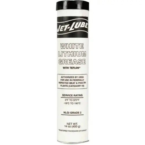 White Lithium Grease, with PTFE, 14 oz, Can - pack of 30