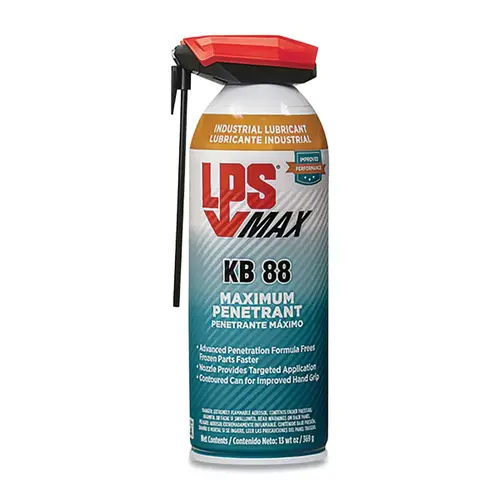 MAX KB 88 Maximum Penetrant, 13 wt oz, Aerosol Can with Straw Actuator Red - pack of 12