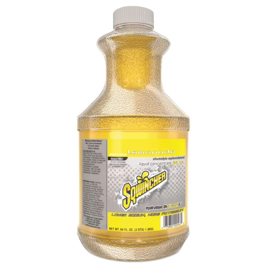 SQWINCHER CORP Liquid Concentrate 64 oz Bottle Yields 5 gal Lemonade - pack of 6 159030323 SQWINCHER CORP Liquid Concentrate 64 oz Bottle Yields 5 gal Lemonade - pack of 6 159030323