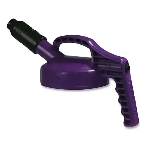 Stumpy Spout Lid, 1 in dia, Purple, Engineering Plastic Stumpy Spout Lid, 1 in dia, Purple, Engineering Plastic