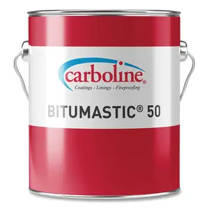 BITUMASTIC 501 Protective Coating, No 50, Black, Tar Scent, 1 gal - pack of 4