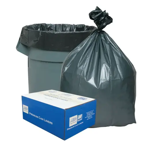 Can Liner, Super Hexene Resin 56gal, 1.55 Mil, 43 x 48 Gray - pack of 50 Can Liner, Super Hexene Resin 56gal, 1.55 Mil, 43 x 48 Gray - pack of 50