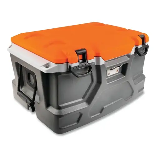 Chill-Its Industrial Hard Sided Cooler, 48 qt, Orange/Gray Chill-Its Industrial Hard Sided Cooler, 48 qt, Orange/Gray