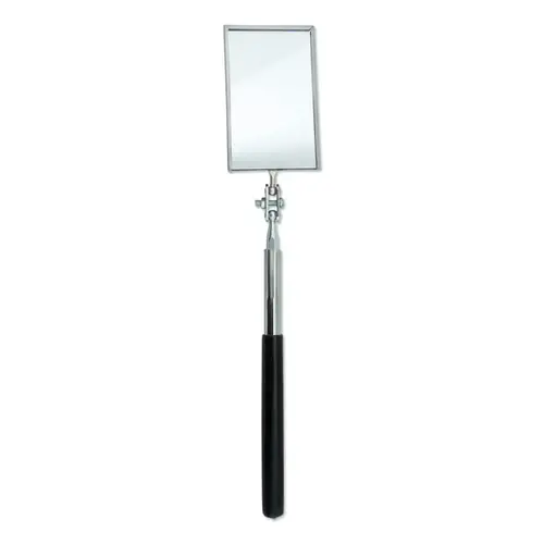 Telescoping Inspection Mirror, Rectangular, 2-1/8 in W x 3-1/2 in L, 11-3/8 in L to 15-1/4 in L