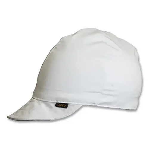 High Crown Welding Cap, Size 7-3/8, White, 4-Panel