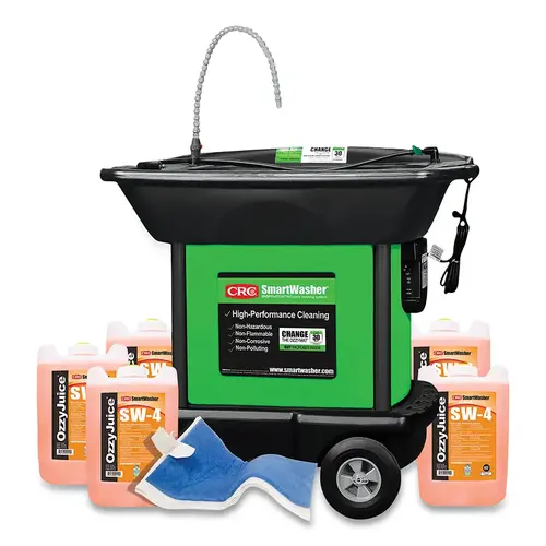 SW-437 Mobile Heavyweight Parts Washer Kit, 110V, 25 gal, 1000 lb Load cap, Plastic