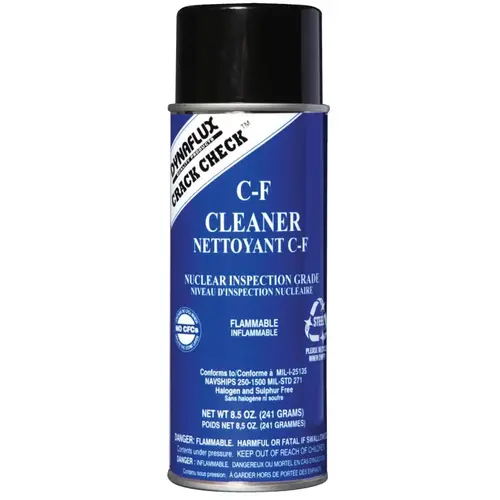 Visible Dye Penetrant Systems, Cleaner, Aerosol Can, 16 oz - pack of 12 Visible Dye Penetrant Systems, Cleaner, Aerosol Can, 16 oz - pack of 12