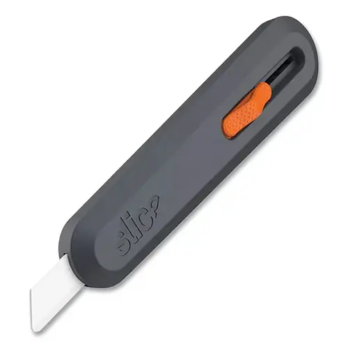 Manual Utility Knife, 6 in L, Manual Retracting, Ceramic, Plastic Handle, Black - pack of 6