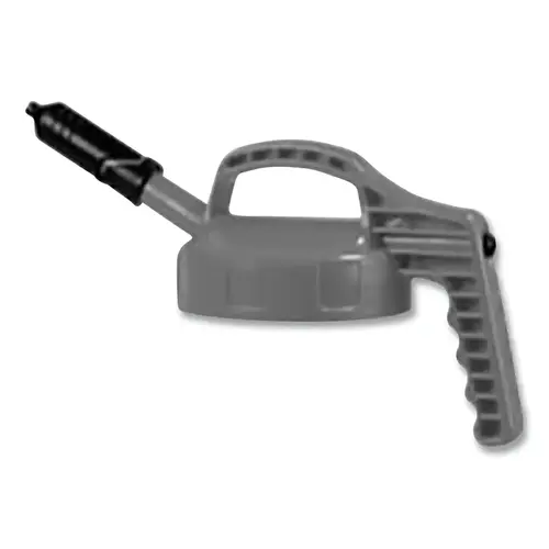 Mini Spout Lid, 1/4 in dia, Gray, Engineering Plastic