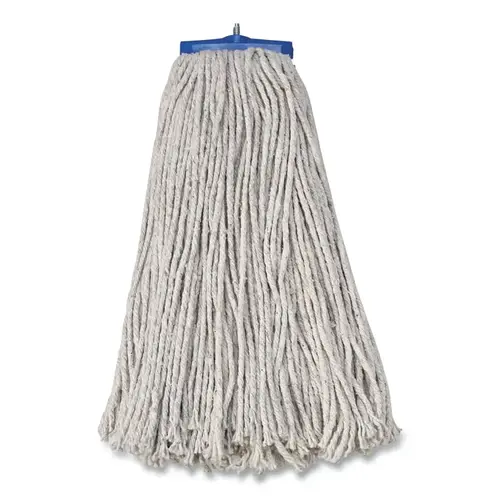 Cut-End Lie-Flat Economical Mop Head, Wet Mop, 20 oz, Cotton, Lie-flat Screw-in Handle (sold separately), 1-1/4 in Headband White - pack of 12 Cut-End Lie-Flat Economical Mop Head, Wet Mop, 20 oz, Cotton, Lie-flat Screw-in Handle (sold separately), 1-1/4 in Headband White - pack of 12