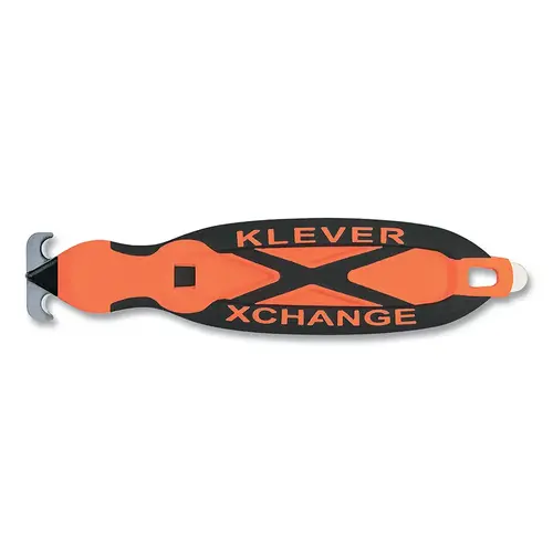 XChange Safety Cutter, Kurve Head, 6-1/2 in L, Curved Blade, Steel, Nylon/Polypropylene Handle, Orange - pack of 12 XChange Safety Cutter, Kurve Head, 6-1/2 in L, Curved Blade, Steel, Nylon/Polypropylene Handle, Orange - pack of 12