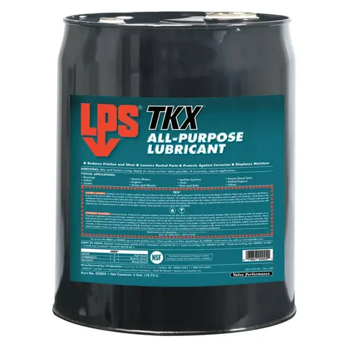 TKX All-Purpose Penetrant Lubricants and Protectants, 5 gal, Pail TKX All-Purpose Penetrant Lubricants and Protectants, 5 gal, Pail