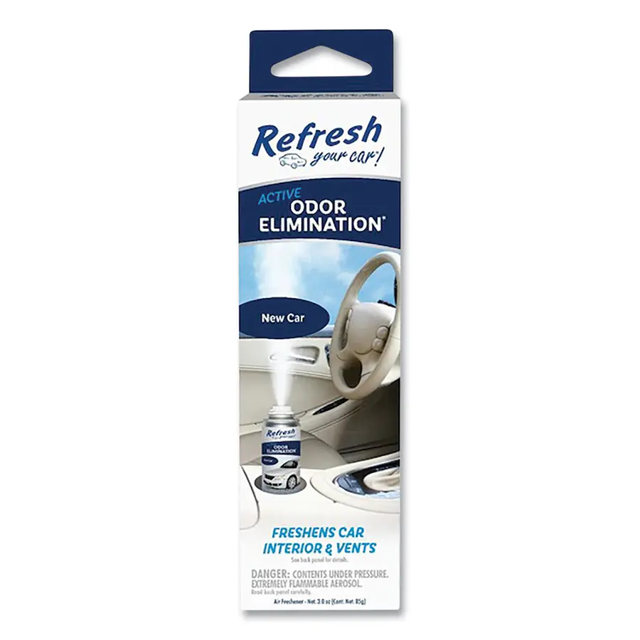 Refresh Your Car! Car Odor Eliminator Fogger Air freshener New Car 3 oz - pack of 24 RFG2051 Refresh Your Car! Car Odor Eliminator Fogger Air freshener New Car 3 oz - pack of 24 RFG2051
