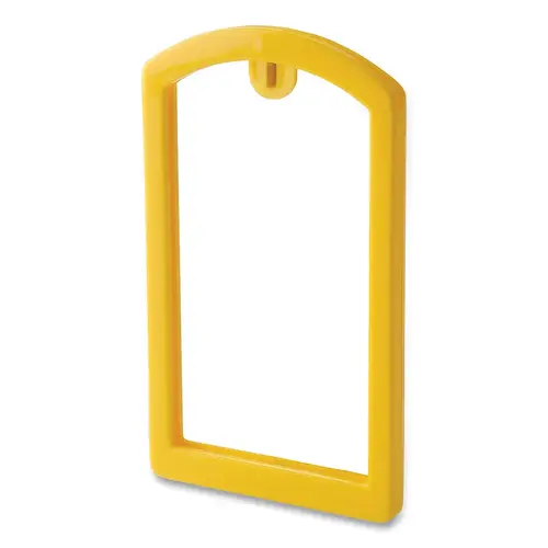 Label Pocket Frame, 3.5 in L, 2 in W, Yellow Label Pocket Frame, 3.5 in L, 2 in W, Yellow