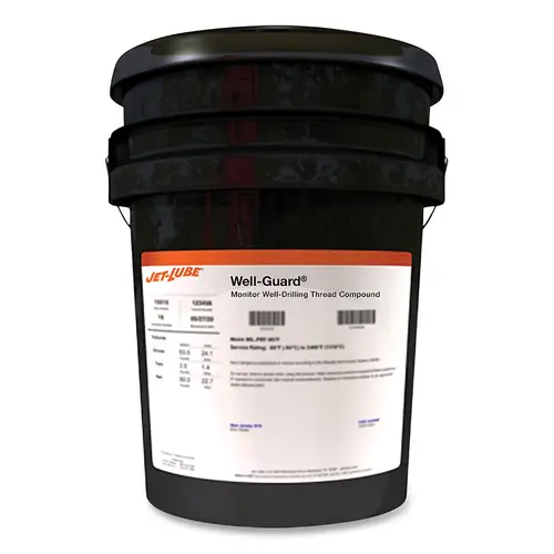 Well-Guard Monitor Well-Drilling Thread Compound, 5 gal, Pail Beige Well-Guard Monitor Well-Drilling Thread Compound, 5 gal, Pail Beige