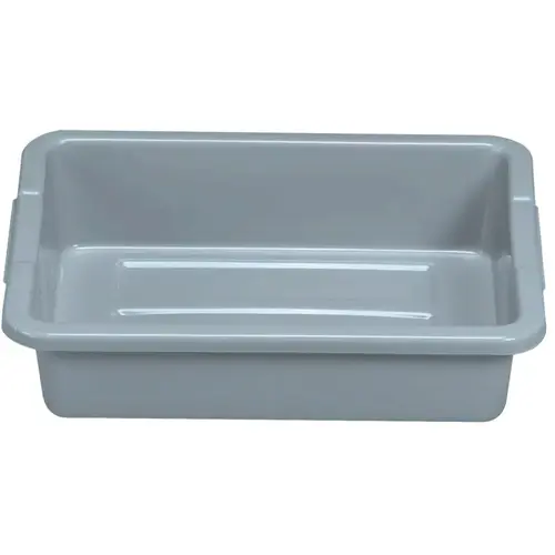 Bus/Utility Boxes, 4 5/8 gal, 15 in x 20 in x 5 in, Gray