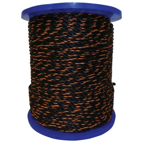 Truck Ropes, 1/2 in x 600 ft, Polypropylene, Orange/Black Truck Ropes, 1/2 in x 600 ft, Polypropylene, Orange/Black