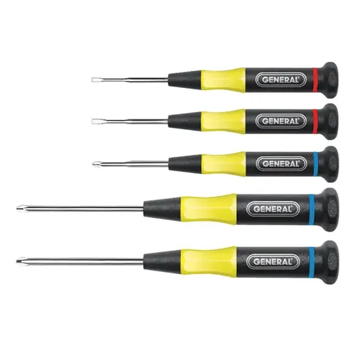 5-Piece Precision Screwdriver Sets, Phillips; Slotted - pack of 4 5-Piece Precision Screwdriver Sets, Phillips; Slotted - pack of 4