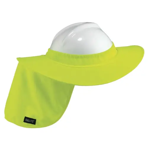 Chill-Its Hard Hat Brim with Shade, Lime Green - pack of 6 Chill-Its Hard Hat Brim with Shade, Lime Green - pack of 6