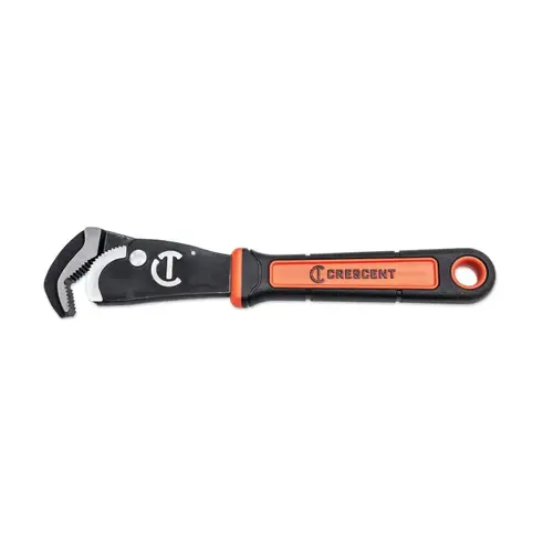 Automatic Adjustable Pipe Wrench: 12" OAL, Steel - pack of 2