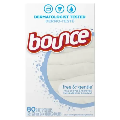 Bounce Bounce Dryer Sheet Free & Sensitive, 80 Count Bounce Bounce Dryer Sheet Free & Sensitive, 80 Count