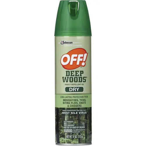 Deep Woods 4 Oz. Dry Insect Repellent Aerosol Spray Deep Woods 4 Oz. Dry Insect Repellent Aerosol Spray