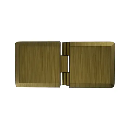 Adjustable Beveled Glass To Glass Mount Clip Antique Brass