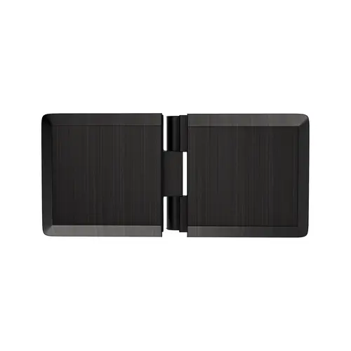 Adjustable Beveled Glass To Glass Mount Clip Brushed Pewter