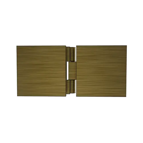 Adjustable Square Glass To Glass Mount Clip Antique Brass