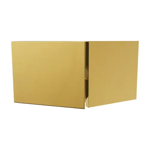 Designer Square Pivoting Glass-to-Glass Operable Transom Clip 135 Degree Lifetime Brass