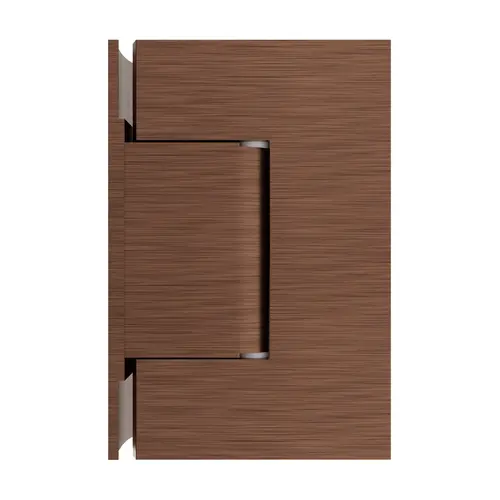 Adjustable Designer Series Wall Mount Hinge With Offset Back Plate Antique Copper