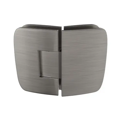 Adjustable Valencia Series Glass To Glass Mount Shower Door Hinge 135 Degree Brushed Nickel