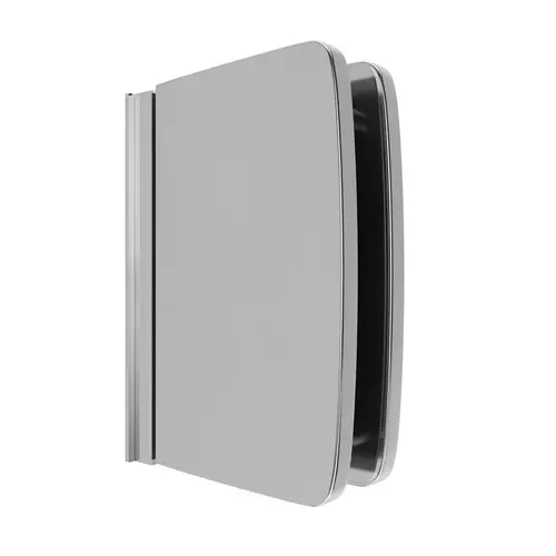 Calypso Series Non-Adjustable Glass To Header Mount Pivot Hinge Elite Header Polished Chrome