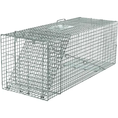 Professional Galvanized Steel 42 In. Extra-Large Live Animal Trap