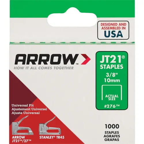 JT21 Light Duty Staple, 3/8 In. - pack of 5000