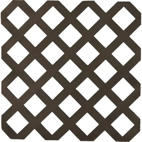 4 Ft. W x 8 Ft. L x 1/8 In. Thick Dark Brown Vinyl Lattice Panel