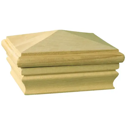 4 In. x 4 In. Pressure-Treated Pine Press-On Post Cap 4 In. x 4 In. Pressure-Treated Pine Press-On Post Cap