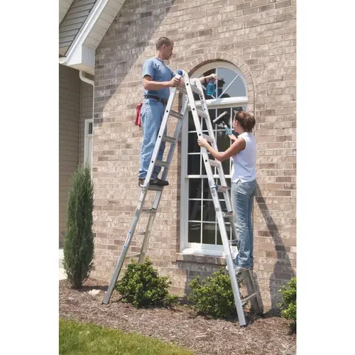 22 Ft. Aluminum Multi-Position Telescoping Ladder with 300 Lb. Load Capacity Type IA Ladder Rating 22 Ft. Aluminum Multi-Position Telescoping Ladder with 300 Lb. Load Capacity Type IA Ladder Rating