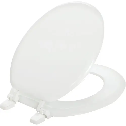 Mayfair Round Closed Front White Wood Toilet Seat Mayfair Round Closed Front White Wood Toilet Seat