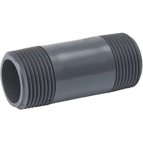 1 In. MIP x 3 In. Schedule 80 PVC Nipple 1 In. MIP x 3 In. Schedule 80 PVC Nipple