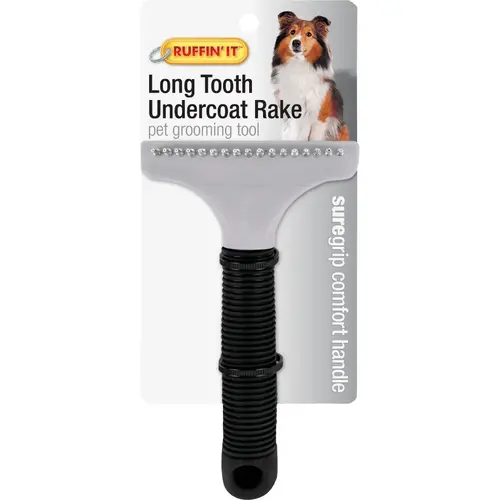 Ruffin' it Plastic Undercoat Grooming Pet Brush