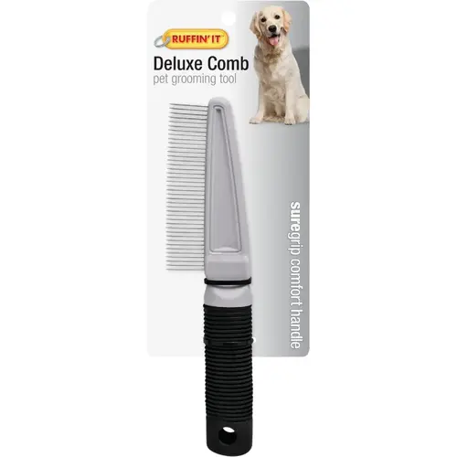 Ruffin' it Chrome-Plated Bristle Grooming Comb Ruffin' it Chrome-Plated Bristle Grooming Comb
