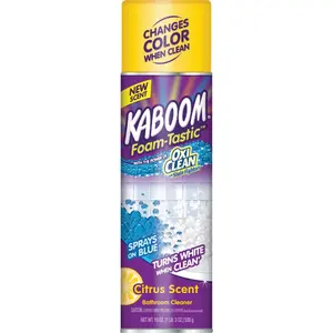 Kaboom 35275 Foam-Tastic 19 Oz. Citrus Scent Bathroom Cleaner with OxiClean