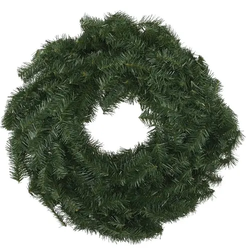 24 In. Canadian Pine Artificial Wreath Green 24 In. Canadian Pine Artificial Wreath Green