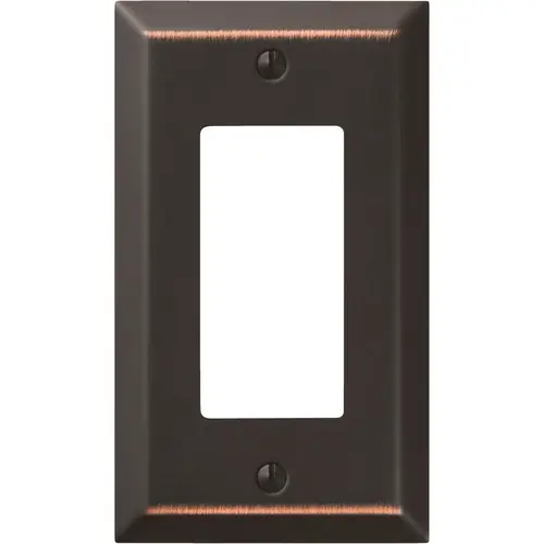 1-Gang Stamped Steel Rocker Decorator Wall Plate, Aged Bronze 1-Gang Stamped Steel Rocker Decorator Wall Plate, Aged Bronze