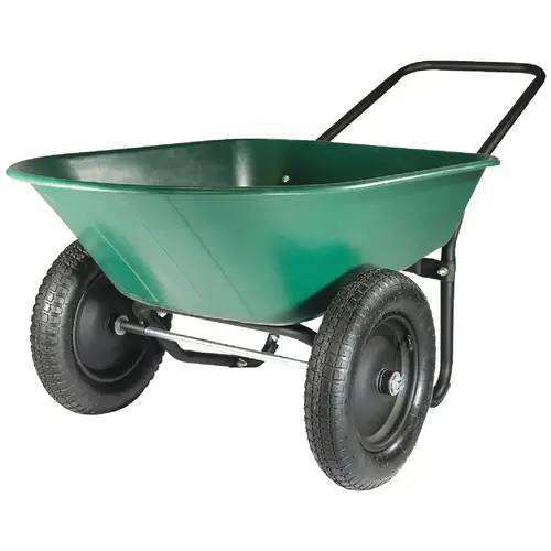 5 Cu. Ft. Poly Wheelbarrow Green