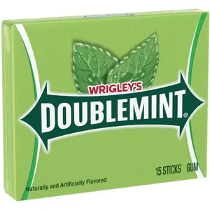 WRIGLEY'S 1735 Doublemint Spearmint Chewing Gum (15-Piece)