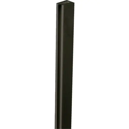 1-1/8 In W x 97 In L x 3/4 In D Black Vinyl Lattice U-Cap 1-1/8 In W x 97 In L x 3/4 In D Black Vinyl Lattice U-Cap