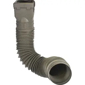 Spectra Metal GRNDSPTST Ground Spout 22 In. to 48 In. Stone K-Style Polypropylene Downspout Extender